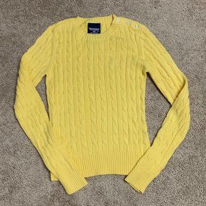 Polo Jeans Co. Ralph Lauren Yellow Cabled Sweater